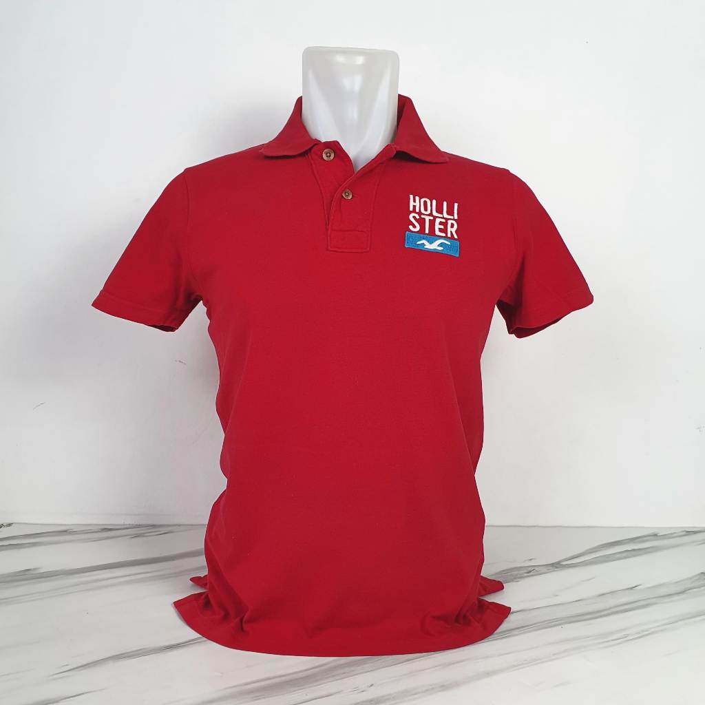 Baju Kaos Polo HOLLISTER - Size S - Lebar Dada 49 cm - Original 100% - Scd