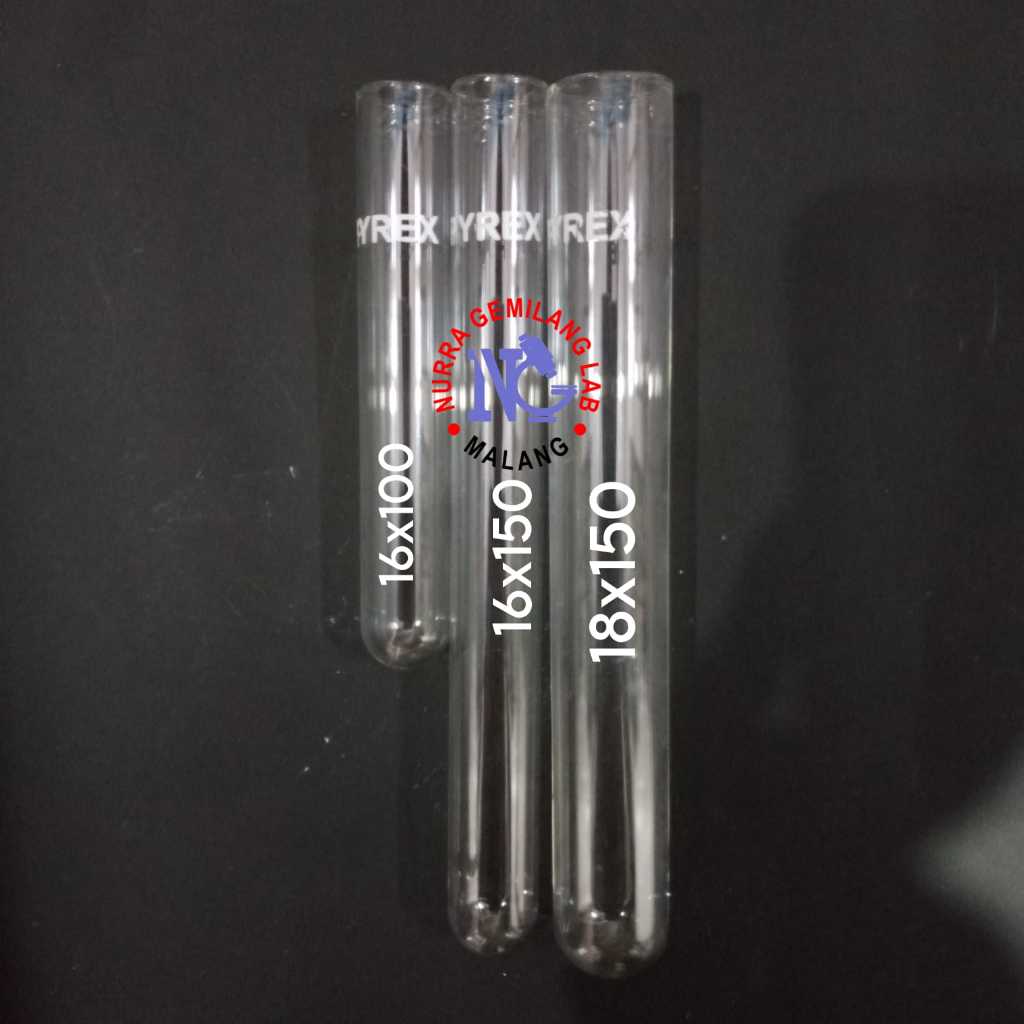Test Tube / Tabung Reaksi Pyrex Ukuran 16x150 mm