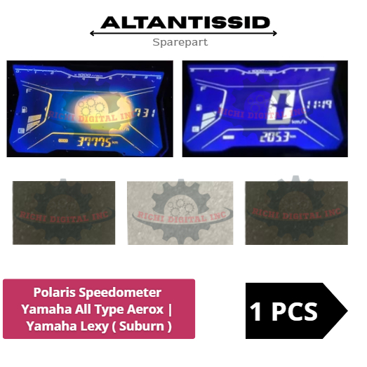 Paket Polarizer Atas & Bawah  LCD Speedometer All Type Aerox 155 VVA Lexi 125 Original (Solusi  Sunb