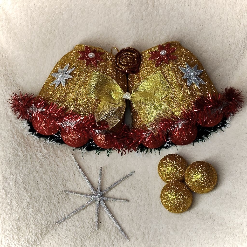 Lonceng Besar Hiasan Natal Gantungan Pohon Natal Pintu dan Dinding