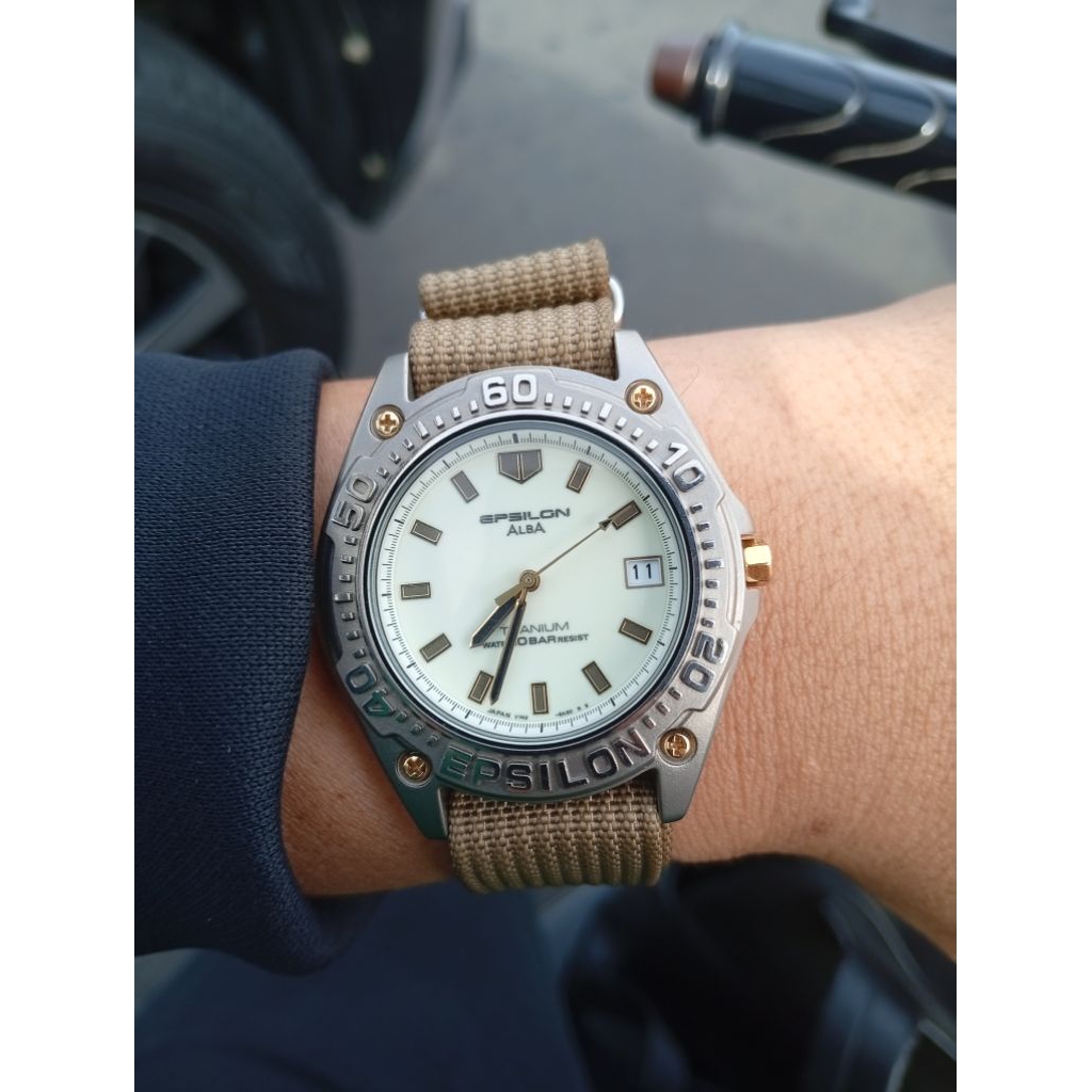 JDM Titanium Alba Epsilon Lume Dial