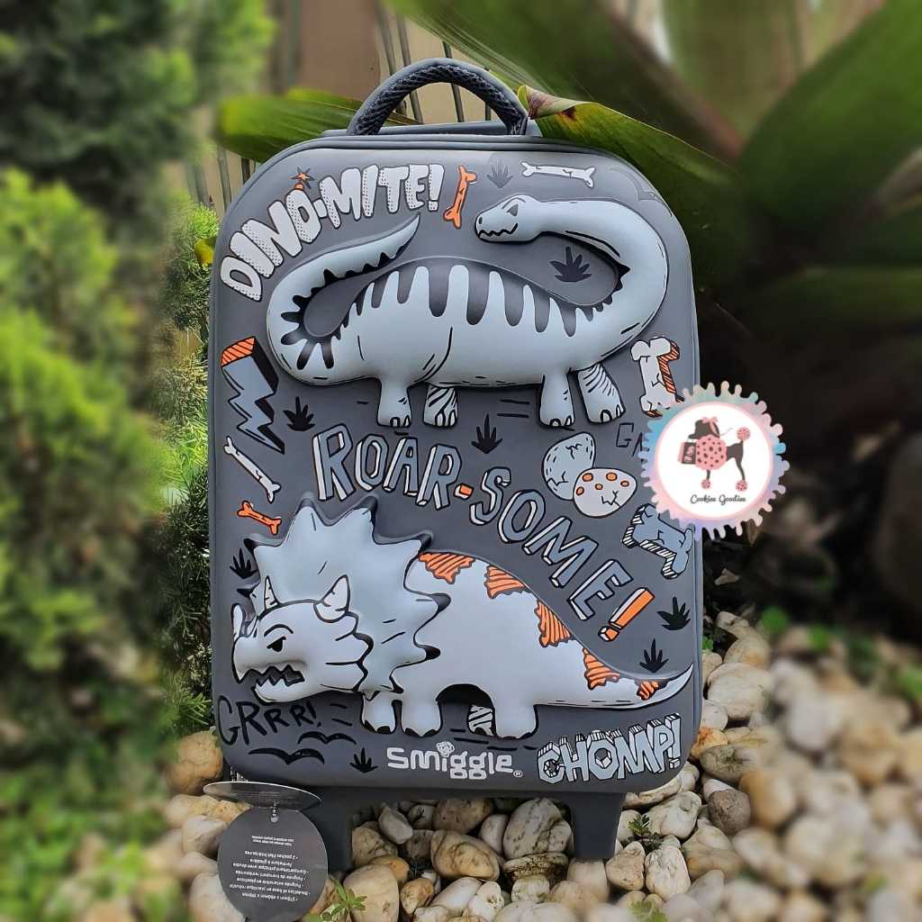 SALE REJECT ORIGINAL SMGLE Animalia Junior Hardtop Trolley Bag Tas Dorong Anak