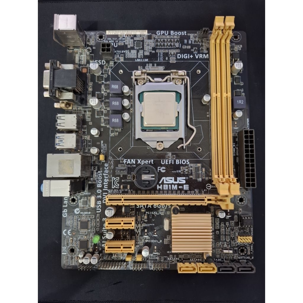 Motherboard Asus H81E bekas dan Processor i3 4150 bekas