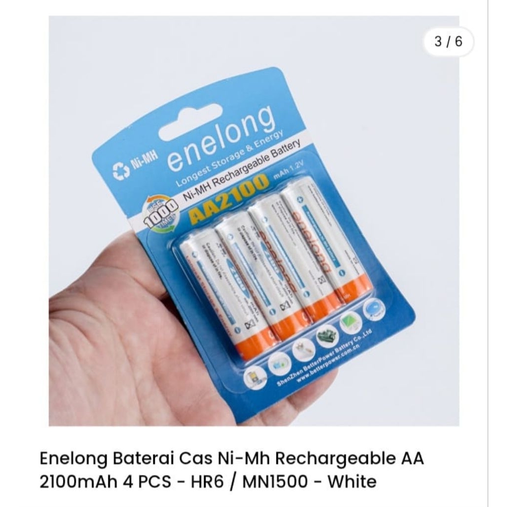 Batt Charge Enelong AA isi 4