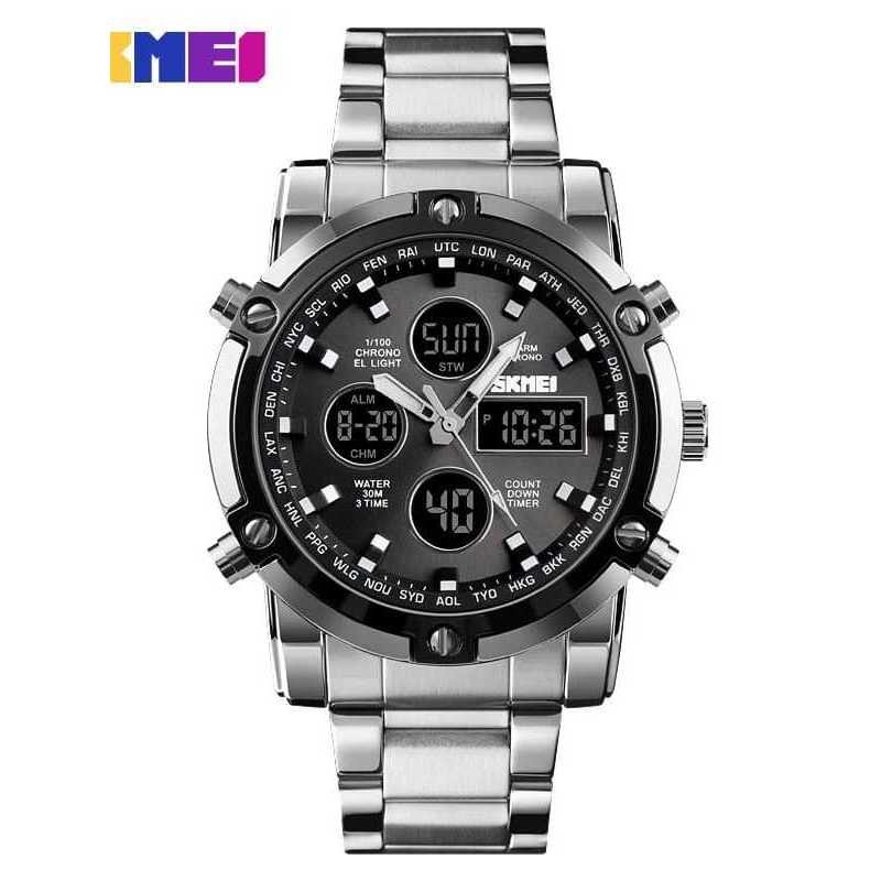 Terbaru Jam Tangan Pria SKMEI 1389 / Jam Tangan SKMEI Original 1389 Stainless Steel