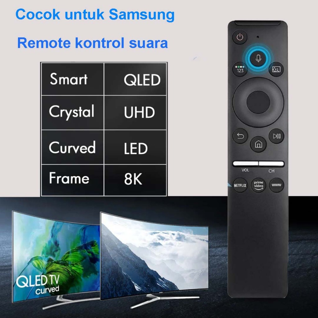 Remote Samsung dengan Fitur Voice Control untuk Model BN59-01312F, 01330C 329A 01327B 01312B