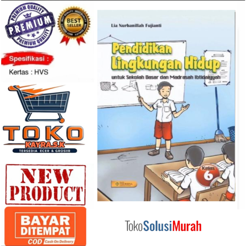 Buku PLH Pendidikan Lingkungan Hidup SD/MI Kelas 6 Thursina Siswa Terlaris