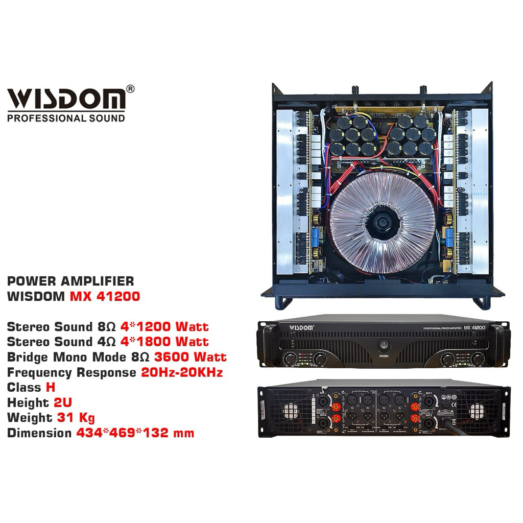 Power Amplifier Wisdom MX-41200 Original