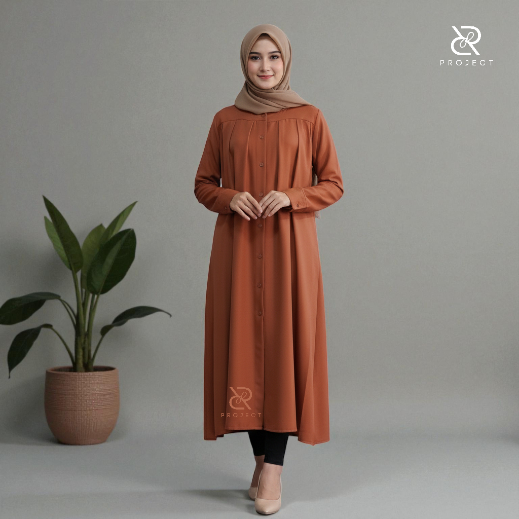 tunik remaja masa kini bahan shaqila premium size  S M L XL terlaris 2025