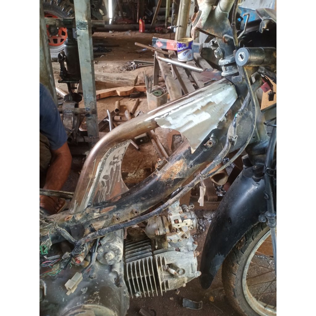 pemanis rangka RBT penguat rangka motor penambah rangka RBT HONDA BLADE REVO ABSOLUTE SUPRA DLL