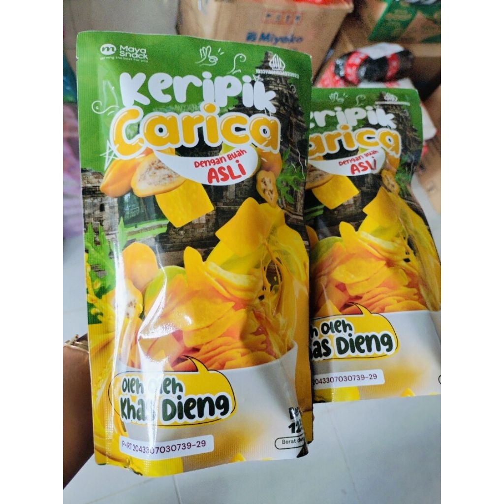 KERIPIK CARICA DIENG MEMASAN POUCH EXCLUSIVE KERIPIK CARICA DIENG PREMIUM DENGAN BUAH ASLI