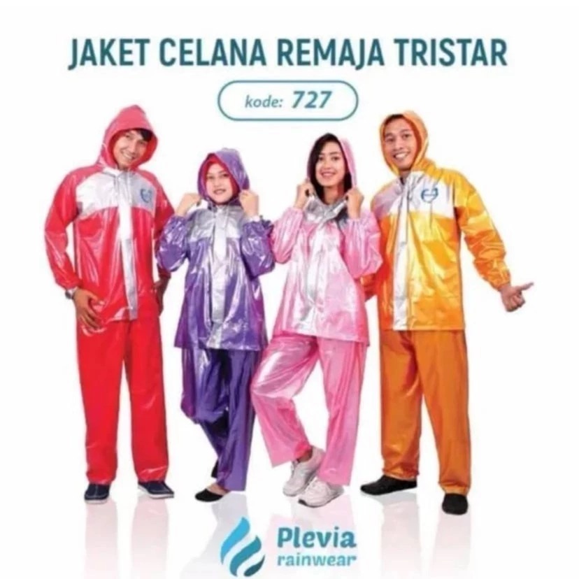 Jas Hujan PLEVIA 727 Jaket Celana / Mantel Anak Remaja Laki Perempuan Kombinasi