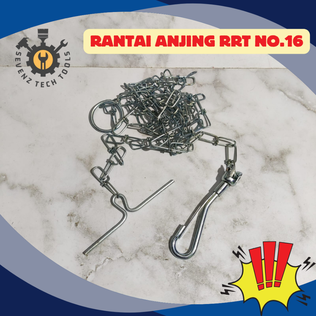 RANTAI ANJING NO.16 RANTAI HEWAN/RANTAI GOGOK 1,5METER RANTAI MONYET/HEWAN 150CM