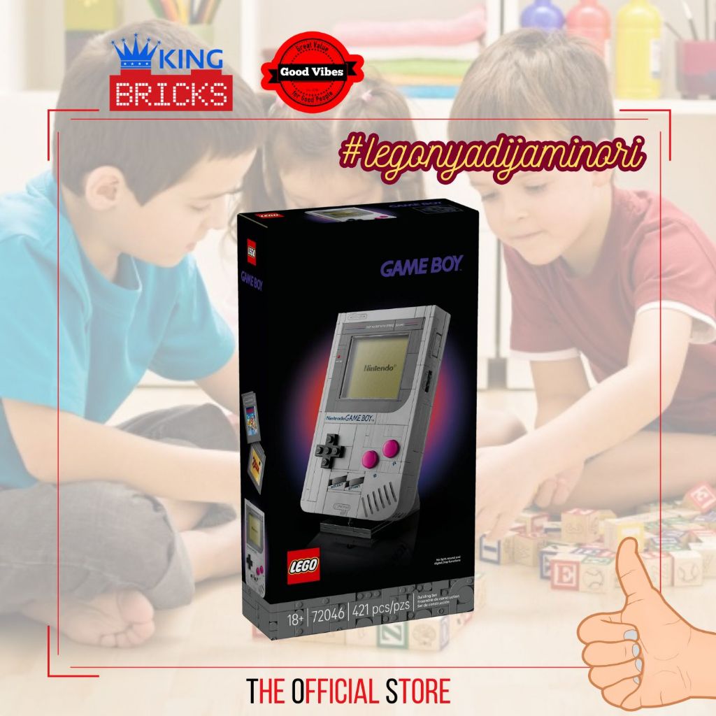 LEGO Original SUPER MARIO 72046 Game Boy - Mainan Anak Video Game Nintendo Console Game Watch