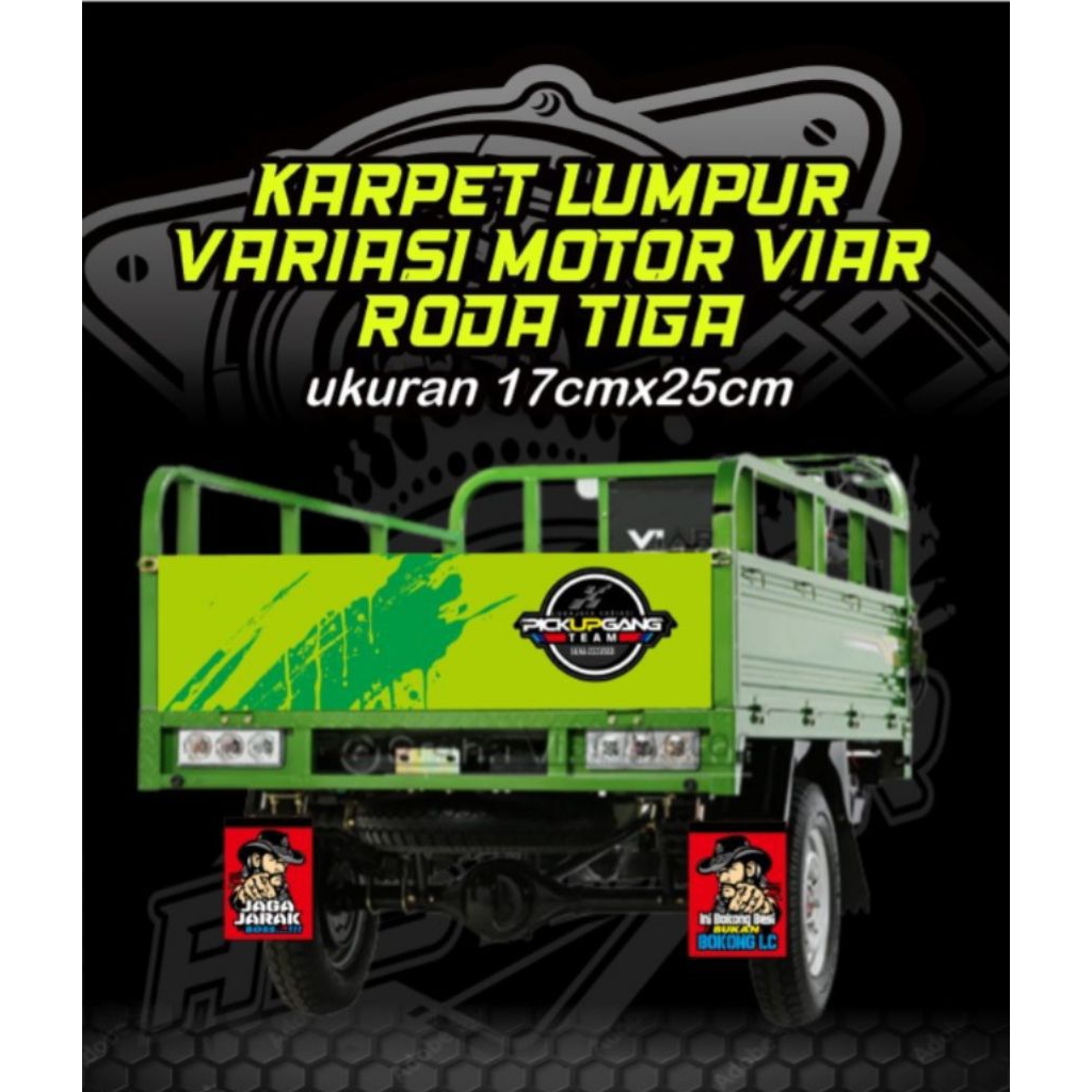 KARPET MOTOR VIAR VARIASI SLEBOR RODA KENDARAAN MODGUARD ACCESORIES CAR MUNLAF