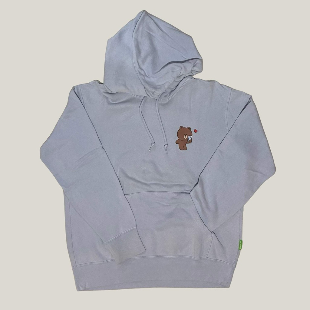 (used) hoodie uniqlo x line friends