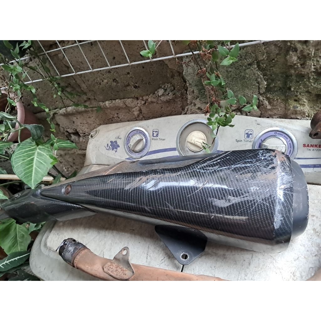 Knalpot original cbr 250 r cbr 250r honda cbu ori copotan fullsystem fullset tinggal pasang ajah sta
