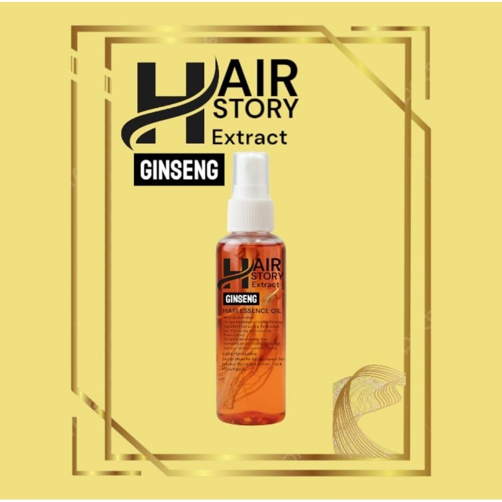 Hair Story - Extrak Ginseng Serum Penumbuh Rambut Cepat Hair Serum Hair Essence Oil - Perawatan Ramb