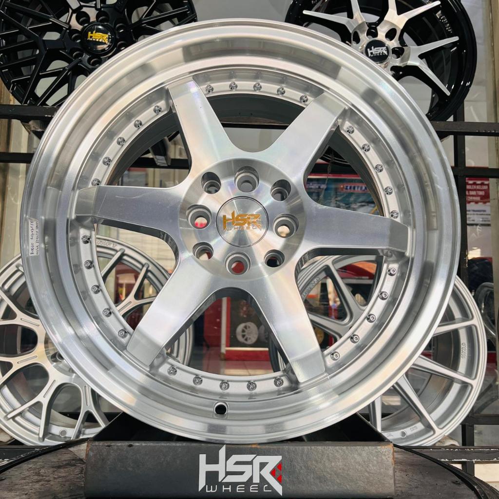 Velg Mobil R17 - Velg HSR BORGO Ring 17 Lebar 7,5/8,5 H8x100-114,3 Cocok Buat Mobil Kijang