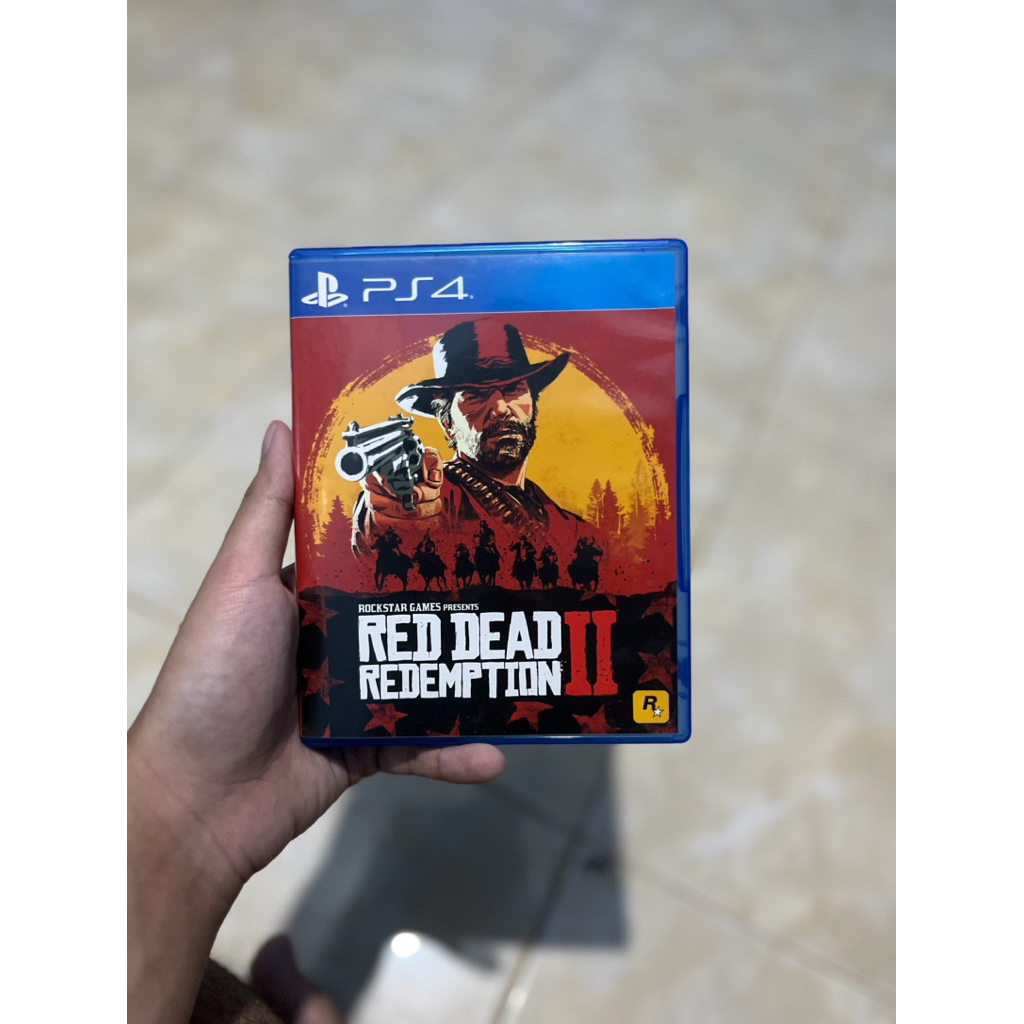 kaset bd red dead redemption 2 + map ps4