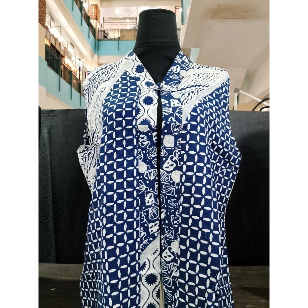 rompi batik wanita bahan Dobby batik cap Asli