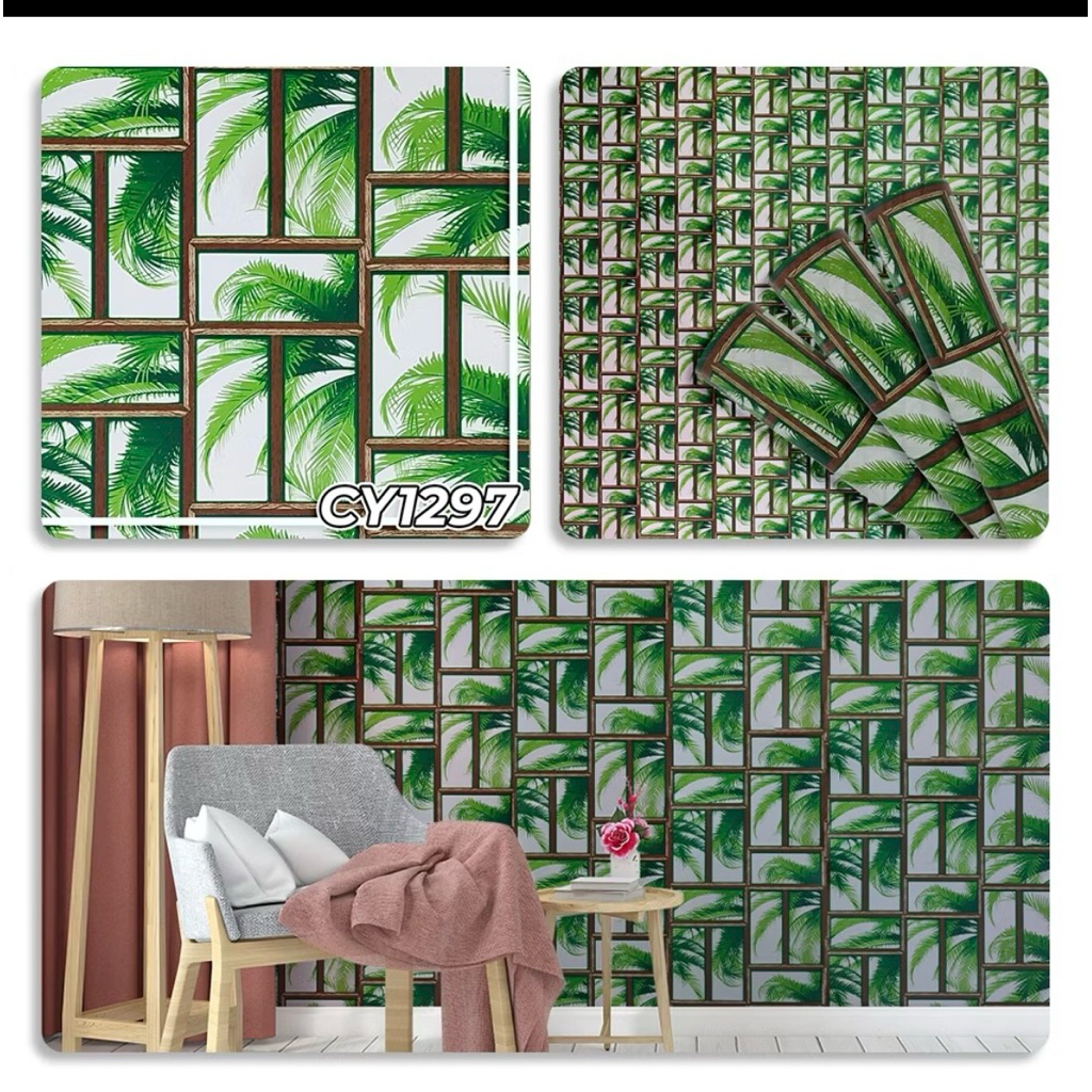 Wallpaper Stiker Dinding Dekorasi Ruang Tamu Sticker Dinding PVC