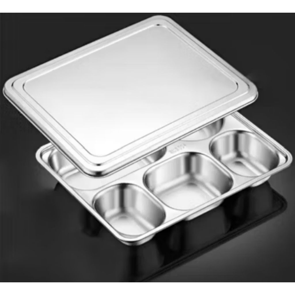 Food tray stainless 5 sekat MBG