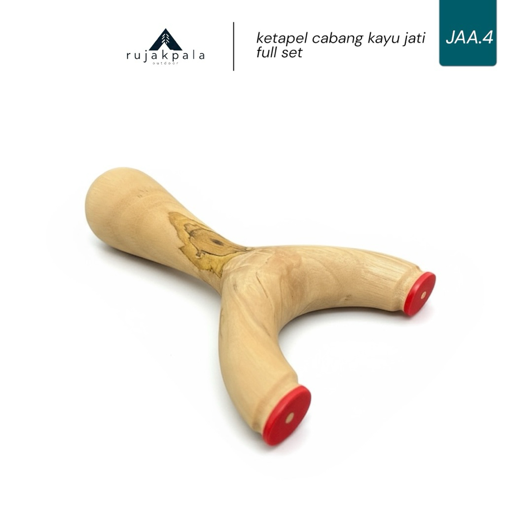 JAA.4 ketapel jati - ketapel cagak asli premium kayu jati / ketapel olahraga profesional full set