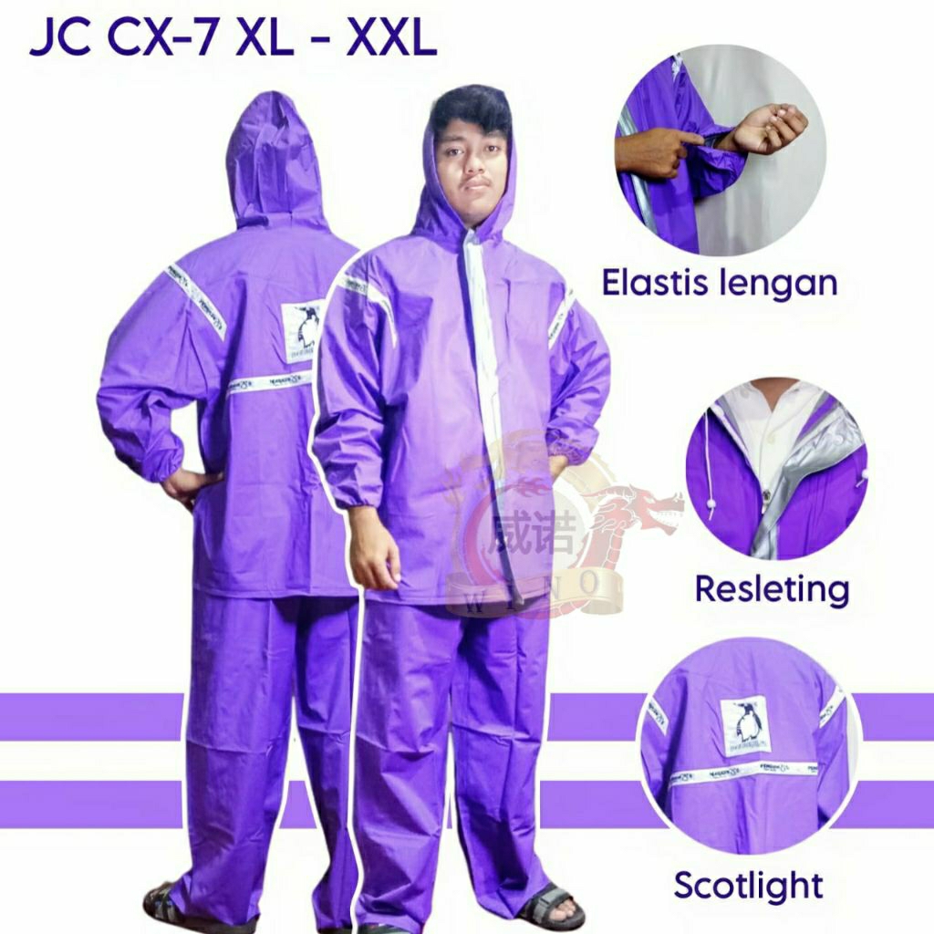 JAS HUJAN JAKET CELANA PENGUIN CX-7 Jumbo XXL - XXXL