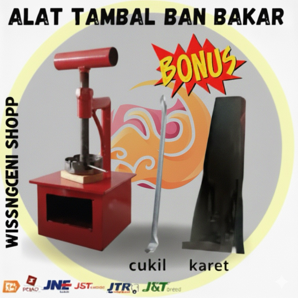 Alat Press Tambal Ban Bakar Manual VULKANISIR Lengkap - Press Ban Bakar
