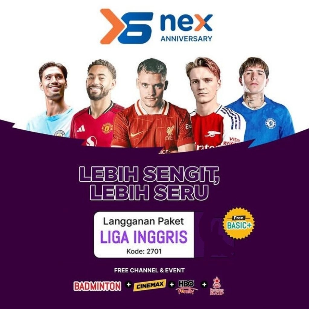 Nex parabola Paket liga Inggris
