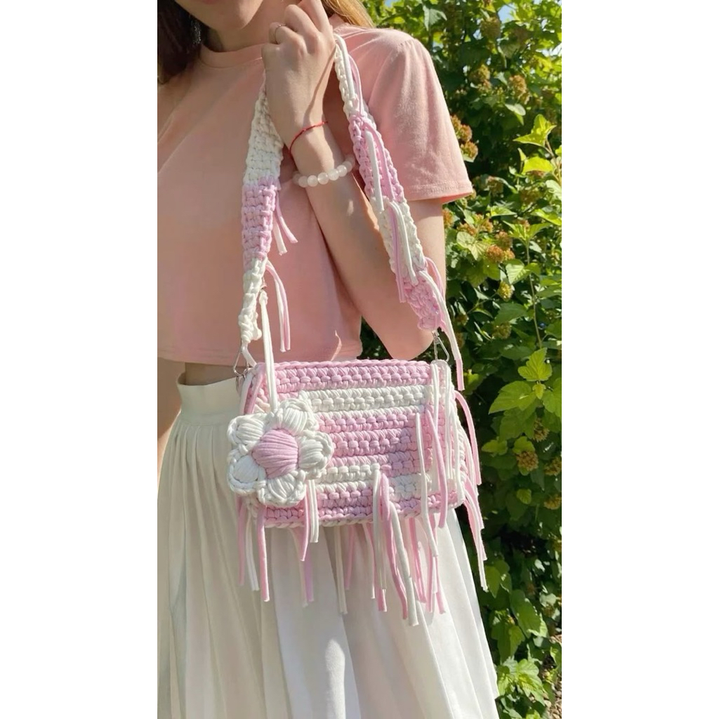 tas rajut/tas cantik/tas hangout/tas kuliah/tas cantik