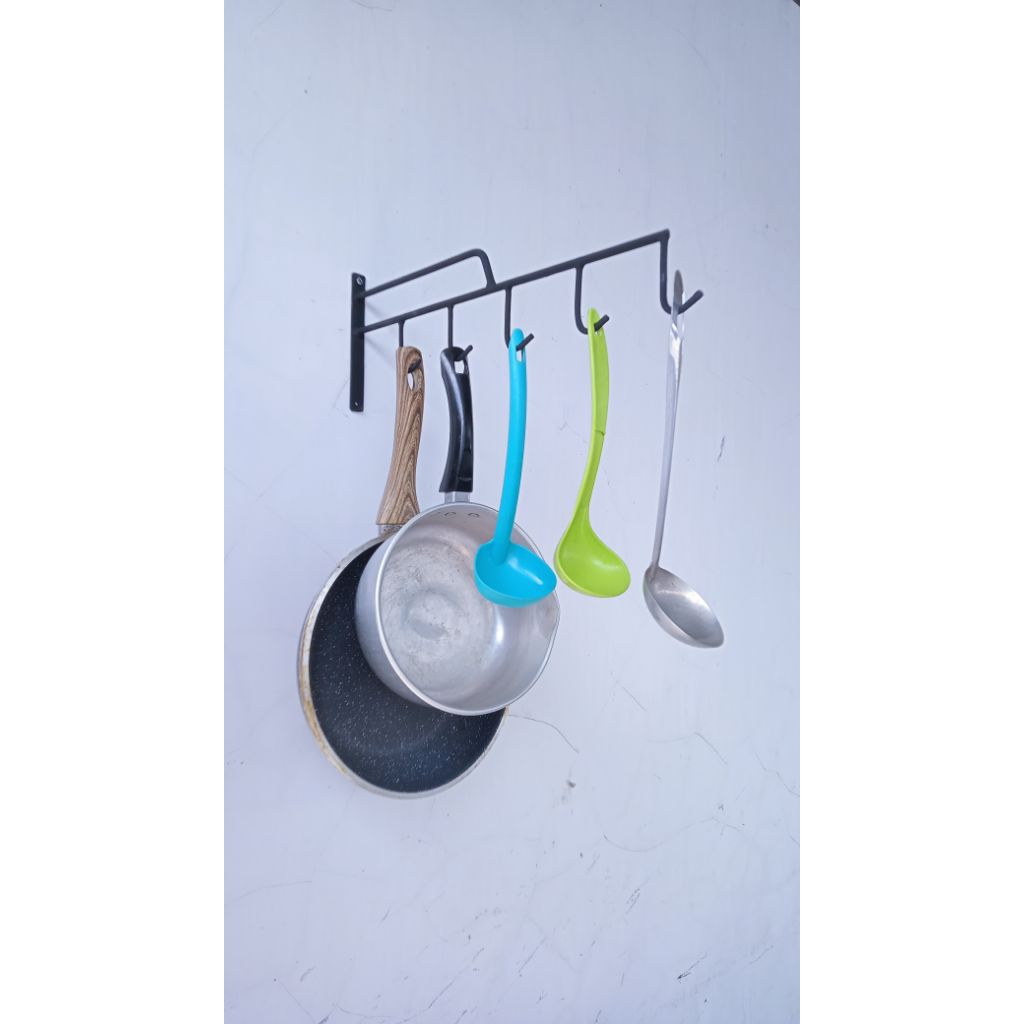 rak gantungan panci wajan rak dinding dapur gantungan alat masak