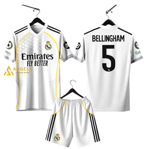 JERSEY BOLA ANAK MADRID BELLINGHAM / KAOS JERSEY BELLINGHAM ANAK 1-12 TAHUN MADRID