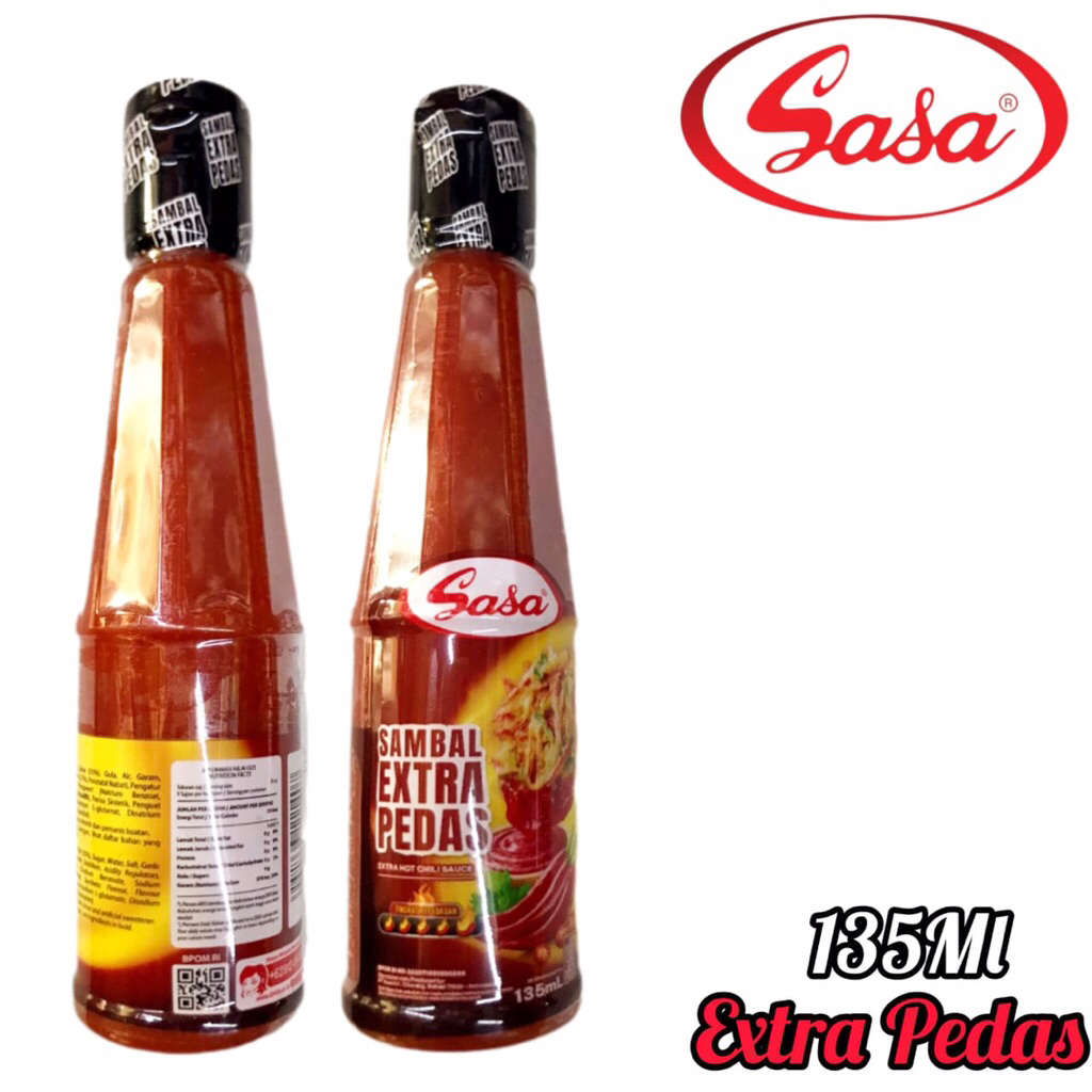 Sambal Extra Pedas Sasa 135ml Chili Sauce Botol Saos