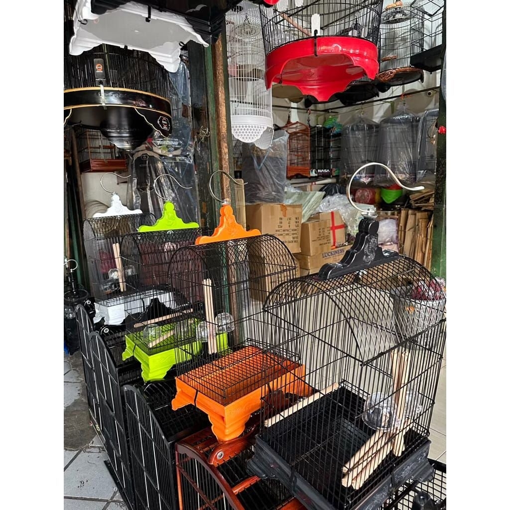 SANGKAR BURUNG BESI KOTAK MEREK F1 DM 22x27 KUAT DAN TAHAN LAMA