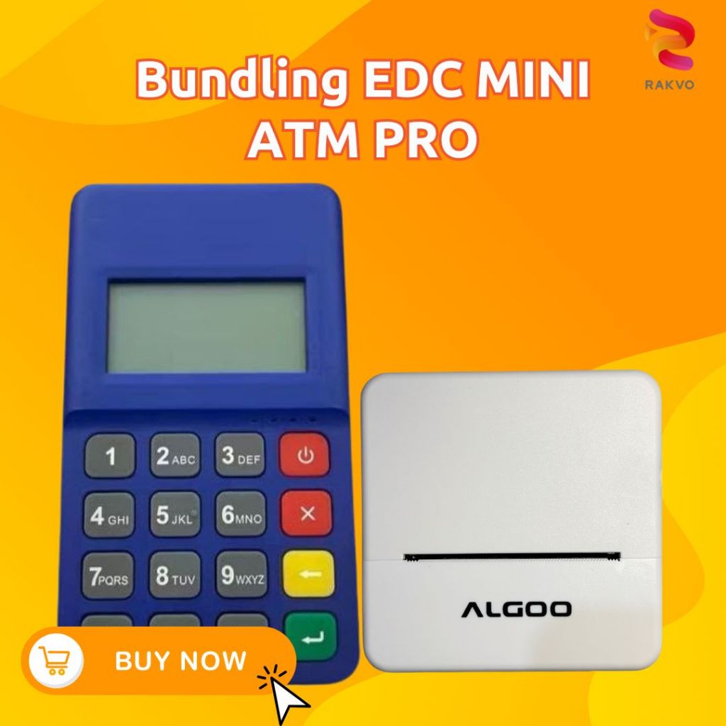 Mesin EDC Mini ATM Pro Karvelo | Tarik Tunai + Printer Bluetooth