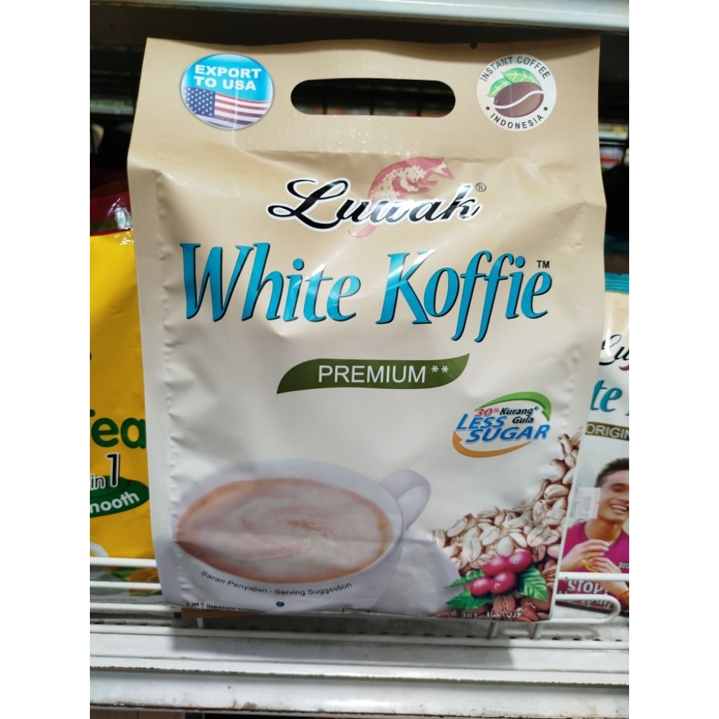 Luwak White Coffee Less Sugar 19sachet