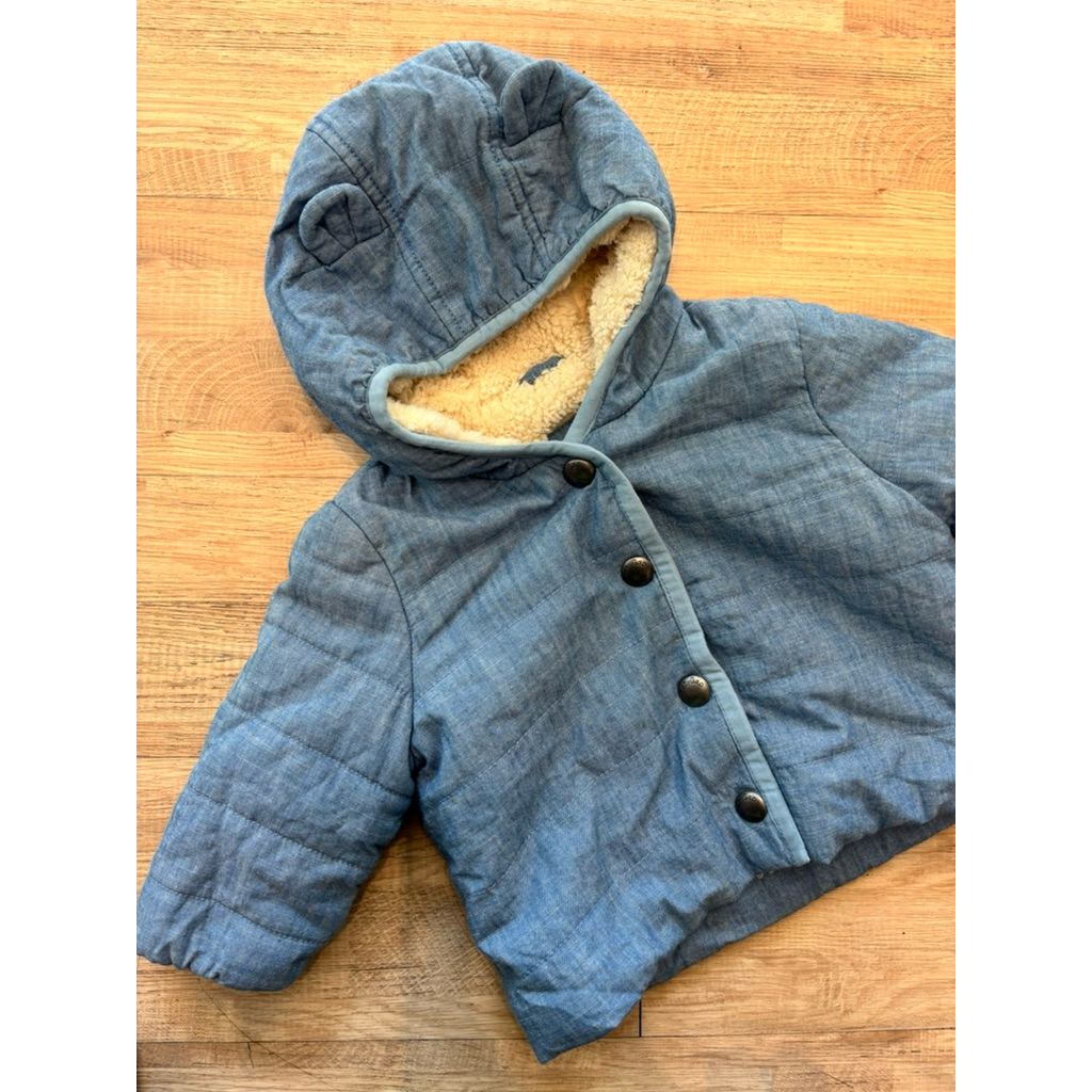 JACKET DENIM BULU GAP BABY