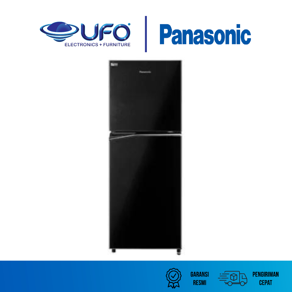 Panasonic Kulkas 2 Pintu Inverter 200 Liter NRBB201QPK Hitam