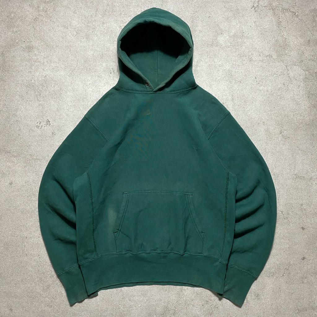 Vintage Camber Reverse Weave Forest Green Hoodie