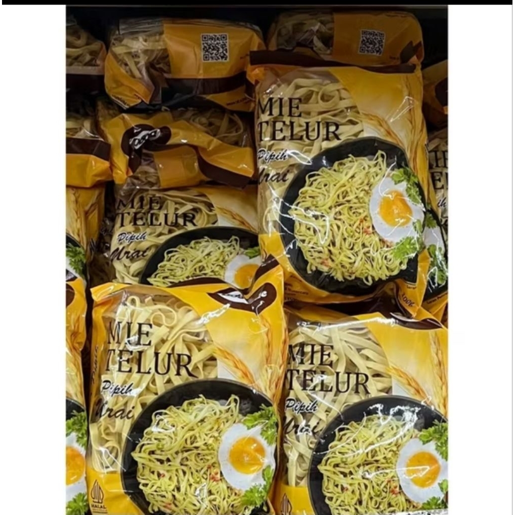 Mie Telur Pipih Urai kemasan 100gram