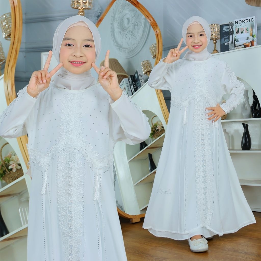 ABAYA HITAM PUTIH ANAK