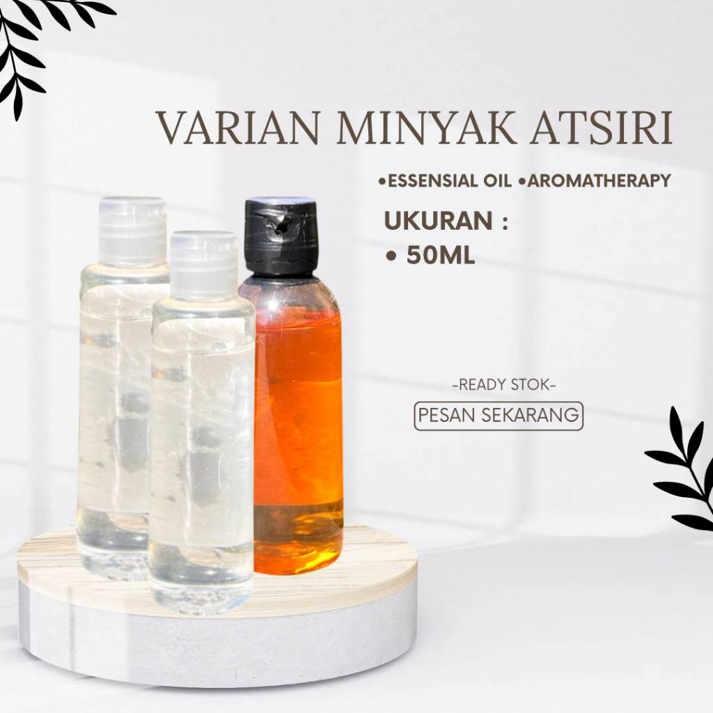 Varian 50ml Minyak atsiri sereh wangi / Minyak atsiri pepermint / Minyak atsiri nilam Essensial oil
