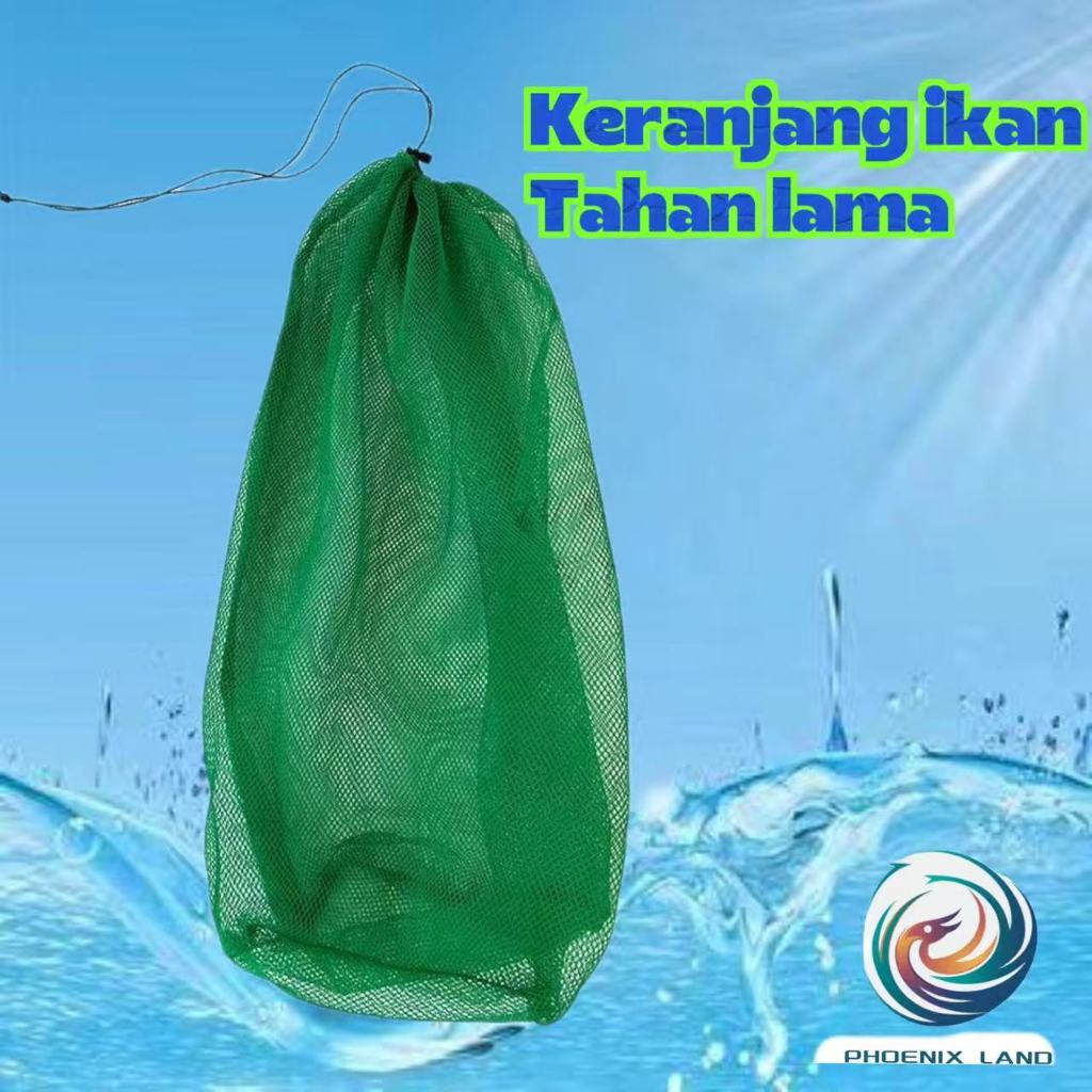 Keranjang ikan Wadah ikan udang kerang Koja serut kojai ikan tempat lumut bahan nilon 32cm*50cm