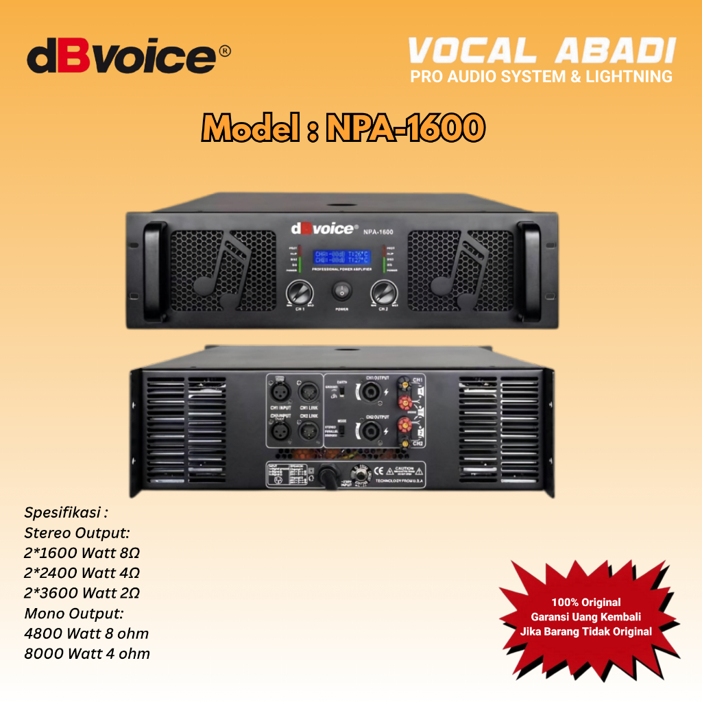 POWER DBVOICE NPA-1600