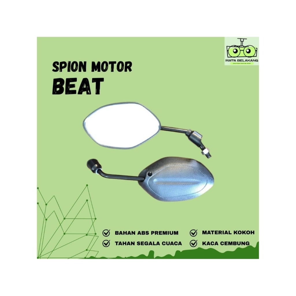 Spion BEAT 2020 Standar Kaca Cembung 2 Pcs Kanan Kiri / Spion BEAT 2020 Honda