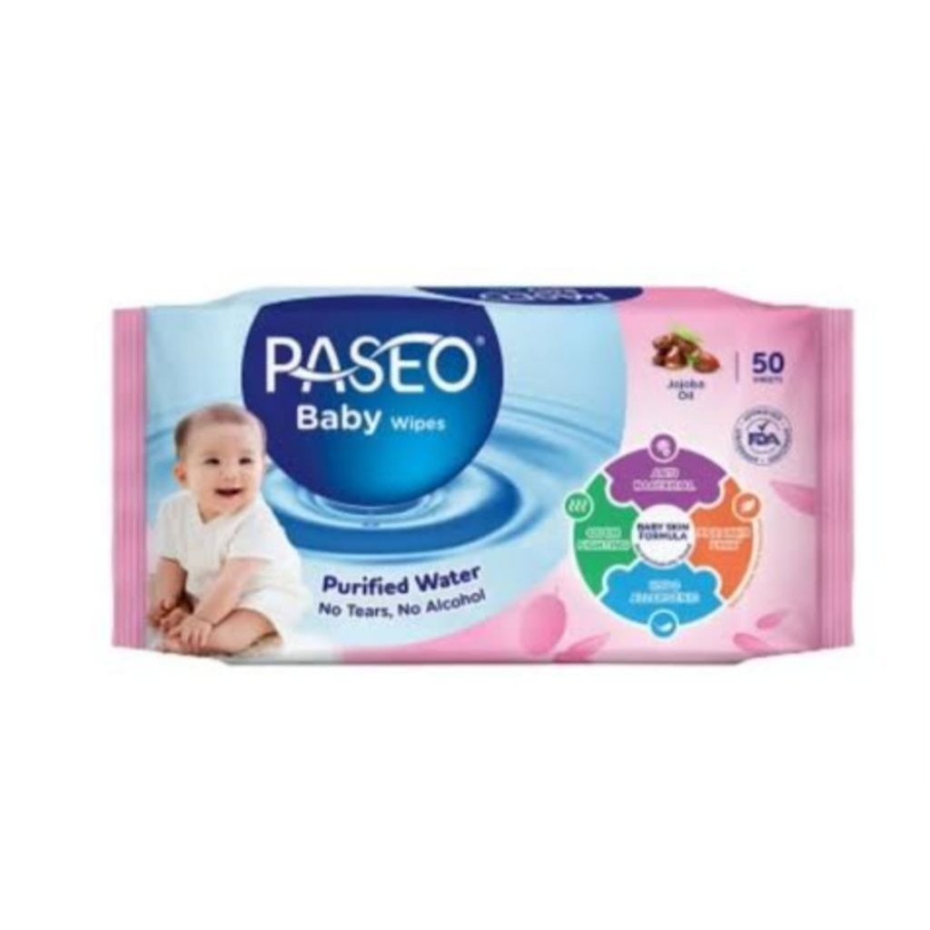 Paseo Baby Wipes 50 sheets