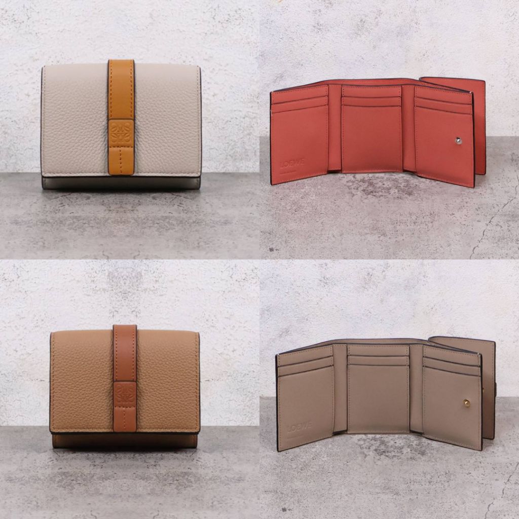Loewe Trifold Wallet in Soft Grained Calfskin