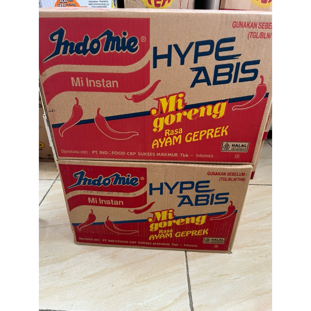 INDOMIE GORENG GEPREK 1 DUS ISI 40 PCS / MIE INSTAN